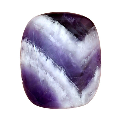 Chevron Amethyst 25x20.85x7 mm Cushion Gemstone LS01075-12