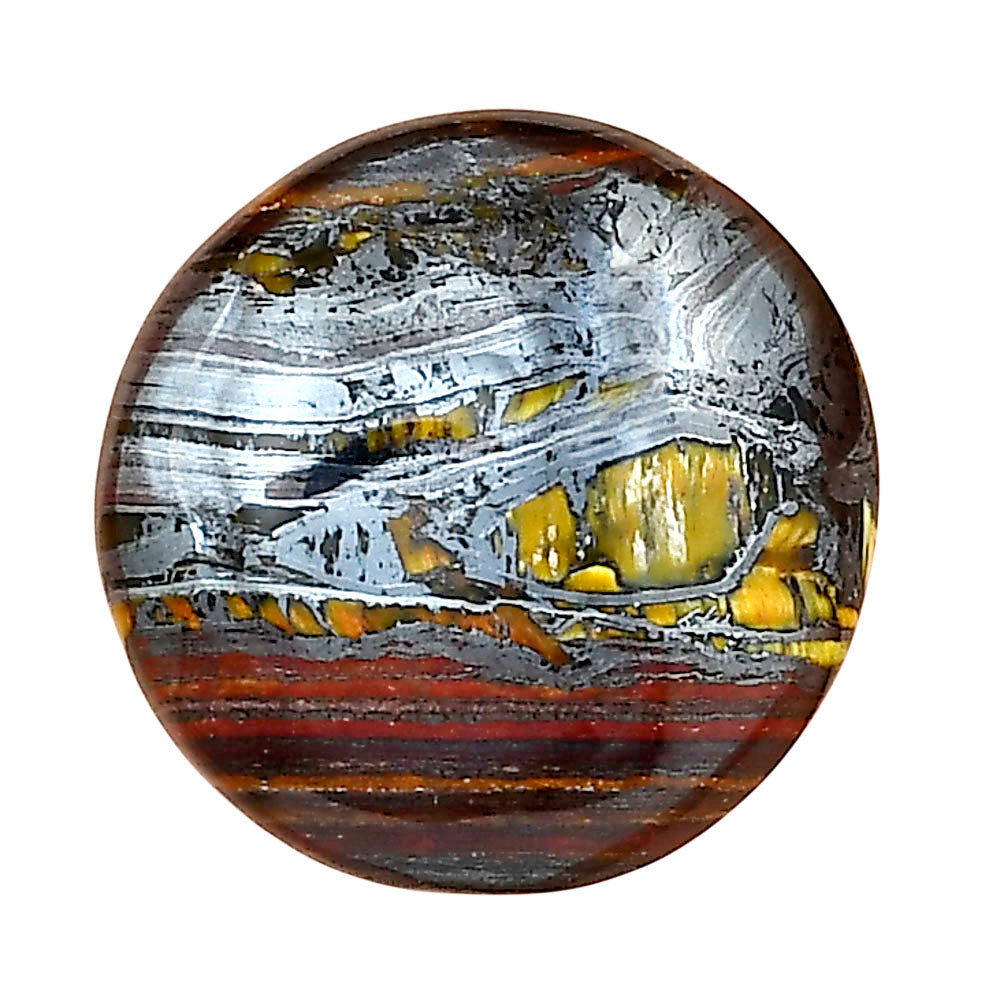 Iron Tiger Eye 21.3x21.3x5.5 mm Oval Gemstone LS01087-13