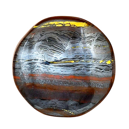 Iron Tiger Eye 23x22.6x7 mm Round Gemstone LS01092-13