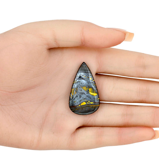 Iron Tiger Eye 36x21.1x4.5 mm Pear Gemstone LS01095-13