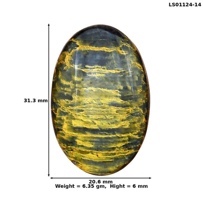 Nellite 31.3x20.6x6 mm Oval Gemstone LS01124-14