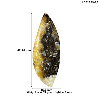 Wild Horse Jasper 42.76x15.8x5 mm Fancy Gemstone LS01159-15
