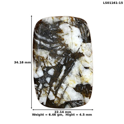 Wild Horse Jasper 34.16x22.14x4.5 mm Cushion Gemstone LS01161-15