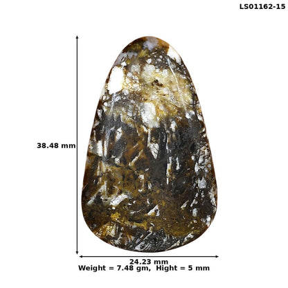 Wild Horse Jasper 38.48x24.23x5 mm Fancy Gemstone LS01162-15