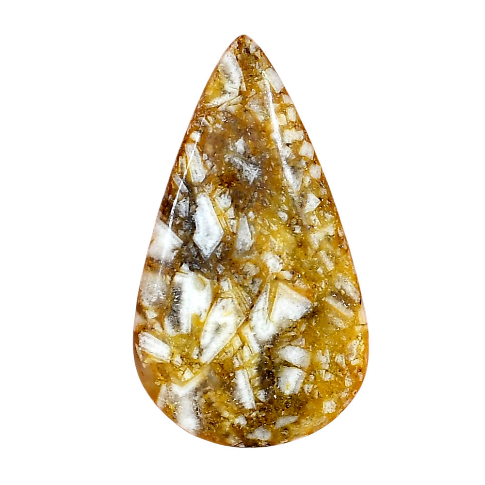 Wild Horse Jasper 39.6x22.58x5 mm Pear Gemstone LS01165-15