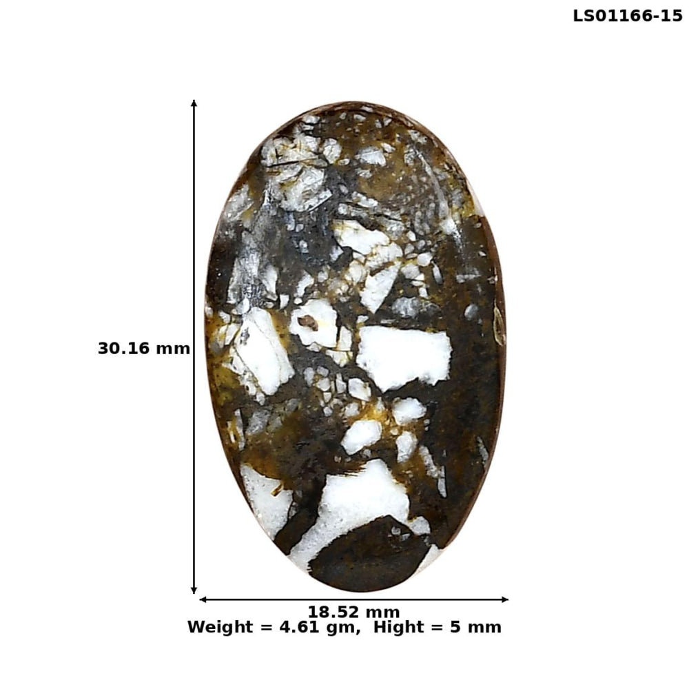 Wild Horse Jasper 30.16x18.52x5 mm Oval Gemstone LS01166-15