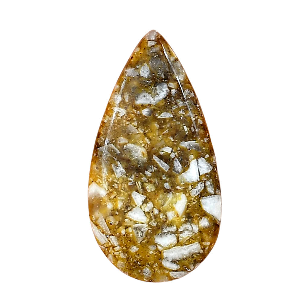 Wild Horse Jasper 33.94x17.9x4.5 mm Pear Gemstone LS01170-15