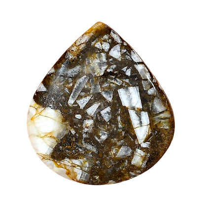 Wild Horse Jasper 28.8x26x5 mm Pear Gemstone LS01172-15