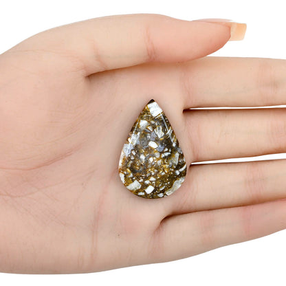 Wild Horse Jasper 35x24x5 mm Pear Gemstone LS01173-15
