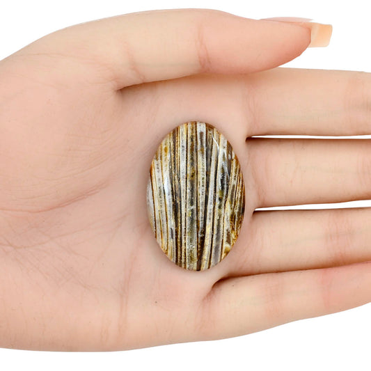 Stick Agate 39.5x26x6.4 mm Oval Gemstone LS01176-16