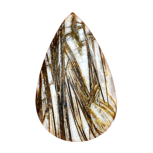 Stick Agate 39.22x24.72x5 mm Pear Gemstone LS01177-16