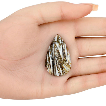 Stick Agate 39.22x24.72x5 mm Pear Gemstone LS01177-16
