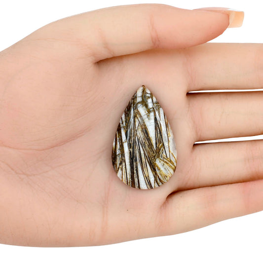 Stick Agate 39.22x24.72x5 mm Pear Gemstone LS01177-16