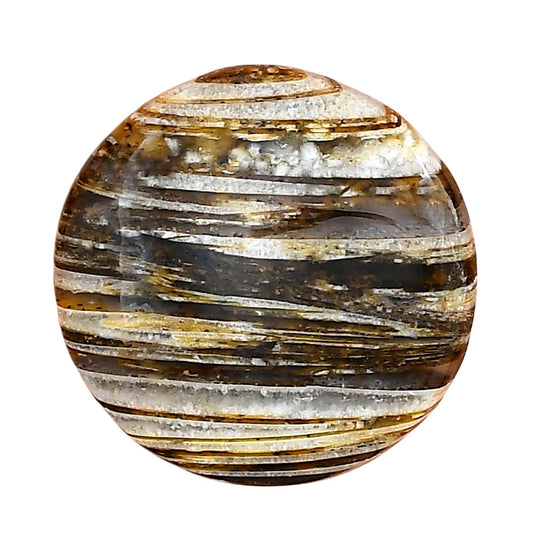 Stick Agate 26x26x5 mm Round Gemstone LS01178-16