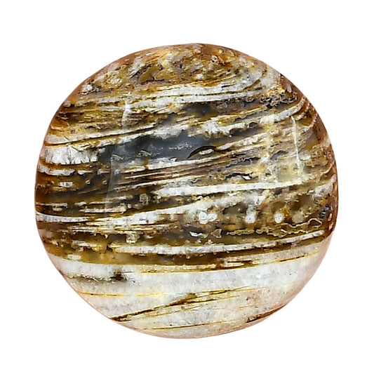 Stick Agate 25x25x6 mm Round Gemstone LS01179-16