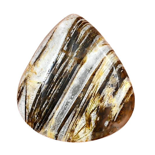 Stick Agate 27.4x25.4x5 mm Pear Gemstone LS01189-16