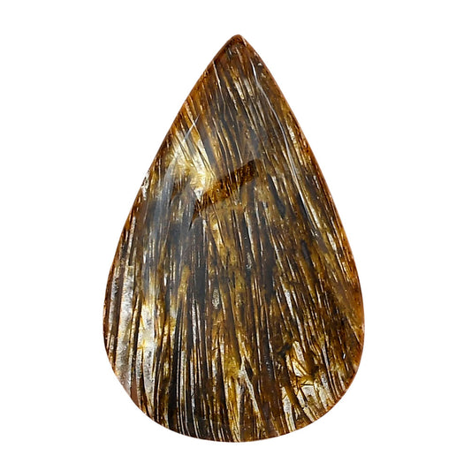 Stick Agate 41x26x5.5 mm Pear Gemstone LS01191-16