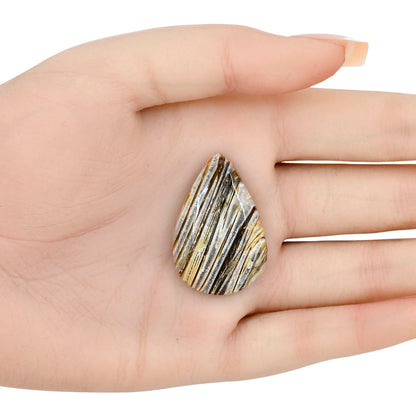 Stick Agate 34.92x23.32x6.5 mm Pear Gemstone LS01192-16