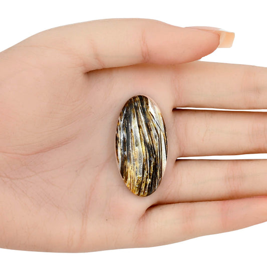 Stick Agate 39x20x4.6 mm Oval Gemstone LS01193-16