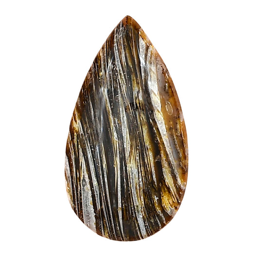 Stick Agate 34x18.7x6 mm Pear Gemstone LS01194-16