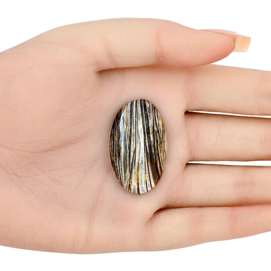 Stick Agate 36x21.66x5 mm Oval Gemstone LS01197-16