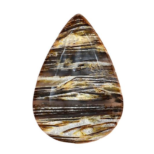 Stick Agate 32.36x22.56x6 mm Pear Gemstone LS01203-16