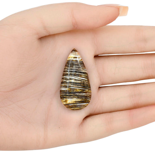 Stick Agate 38.57x19.7x5.8 mm Pear Gemstone LS01204-16