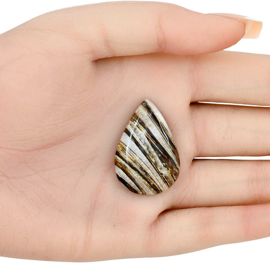 Stick Agate 32.81x22.4x5.3 mm Pear Gemstone LS01206-16