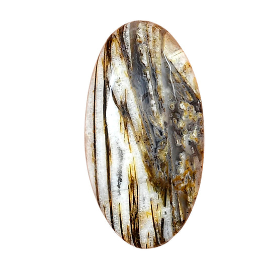 Stick Agate 34x17.86x5.7 mm Oval Gemstone LS01207-16