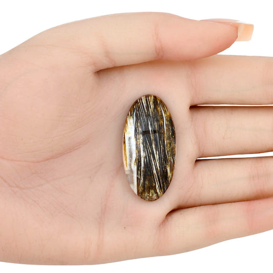 Stick Agate 38.29x19x5.6 mm Oval Gemstone LS01208-16