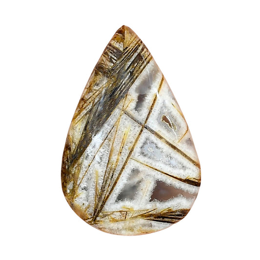 Stick Agate 33.68x22.53x5.4 mm Pear Gemstone LS01213-16