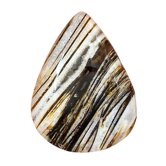 Stick Agate 34.89x26.12x6 mm Pear Gemstone LS01214-16