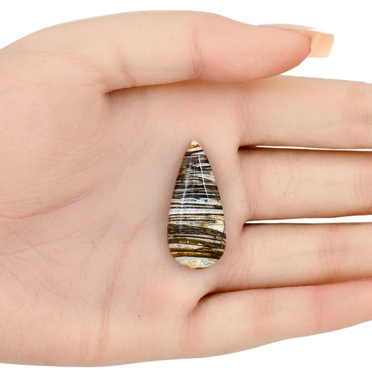 Stick Agate 32.52x14.82x5.5 mm Pear Gemstone LS01216-16