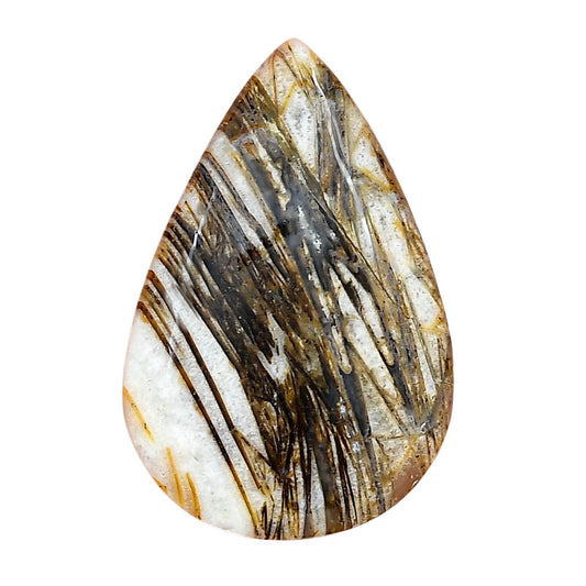 Stick Agate 37.4x24.6x5.8 mm Pear Gemstone LS01219-16