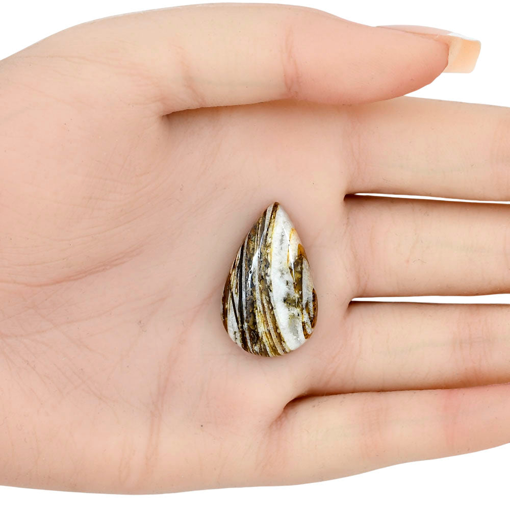 Stick Agate 28.14x17.78x5.8 mm Pear Gemstone LS01220-16