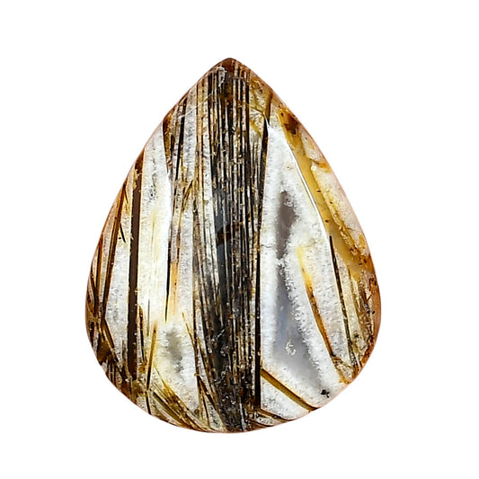 Stick Agate 28.41x22.34x6 mm Pear Gemstone LS01232-16