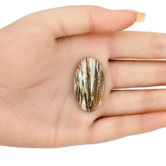 Stick Agate 34.48x19.63x5 mm Oval Gemstone LS01233-16