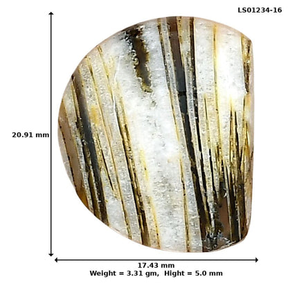 Stick Agate 20.91x17.43x5 mm Fancy Gemstone LS01234-16