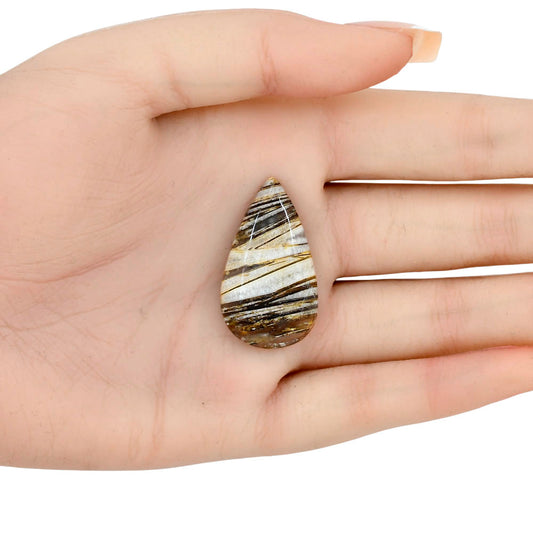 Stick Agate 33.9x19.26x6 mm Pear Gemstone LS01235-16