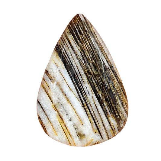 Stick Agate 34.43x23.65x6 mm Pear Gemstone LS01239-16