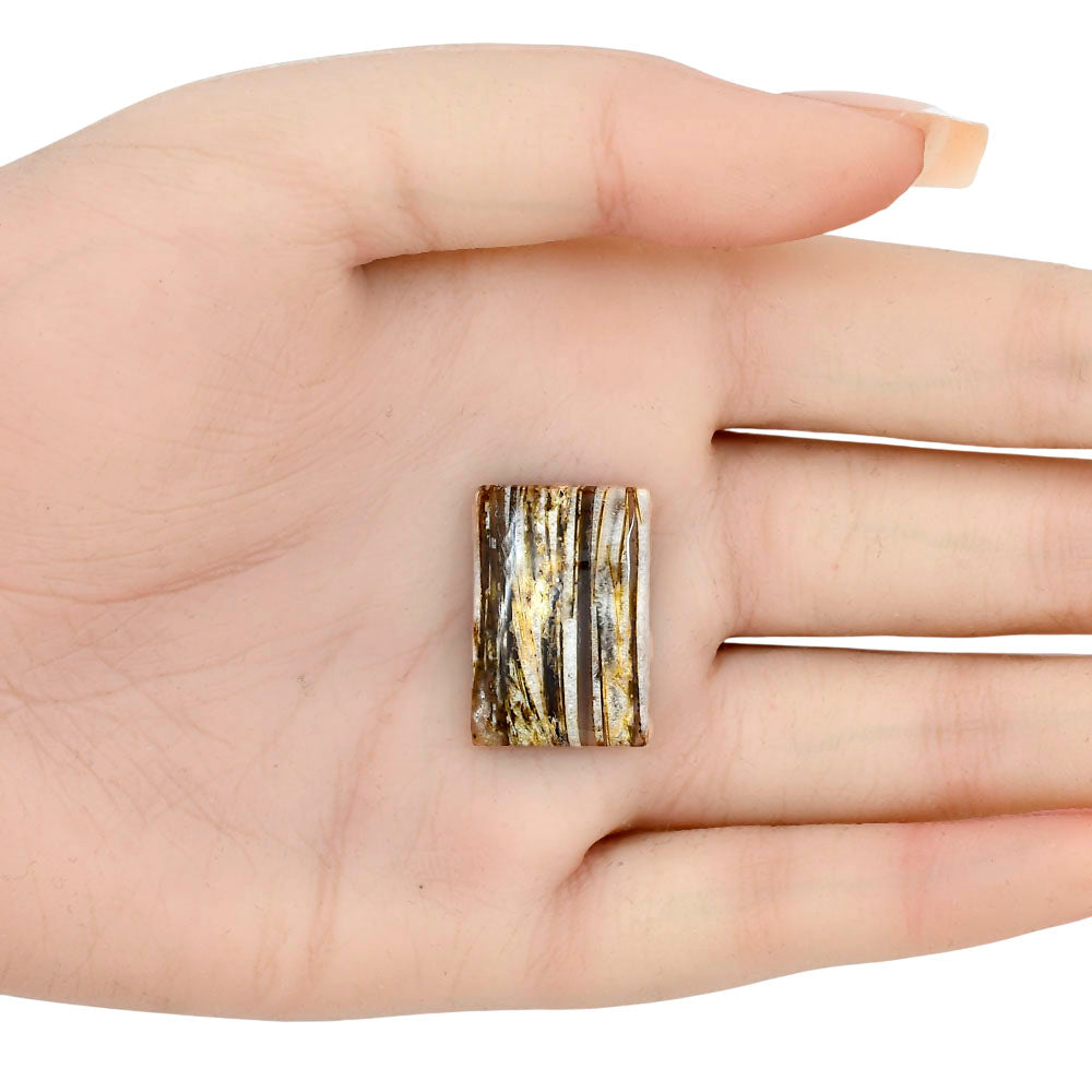 Stick Agate 23.91x16.23x5 mm Baguette Gemstone LS01242-16