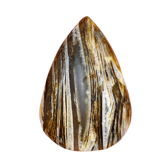 Stick Agate 31.64x21.66x6.4 mm Pear Gemstone LS01247-16