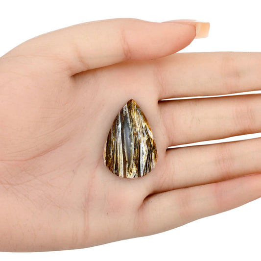 Stick Agate 31.64x21.66x6.4 mm Pear Gemstone LS01247-16