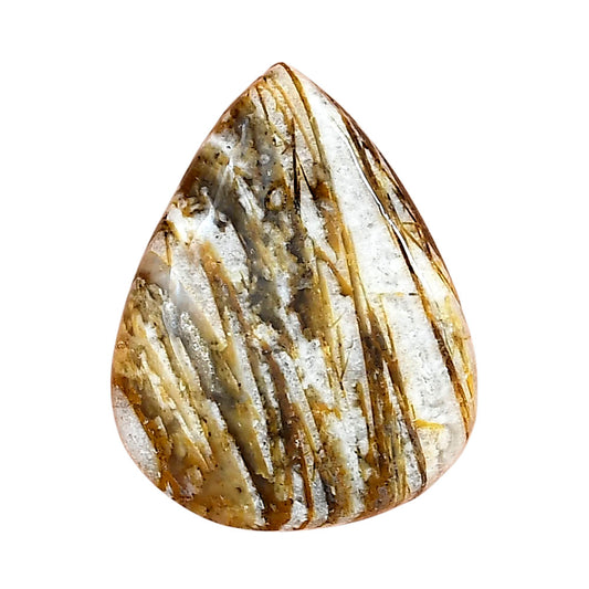 Stick Agate 29.61x23.3x4.6 mm Pear Gemstone LS01248-16