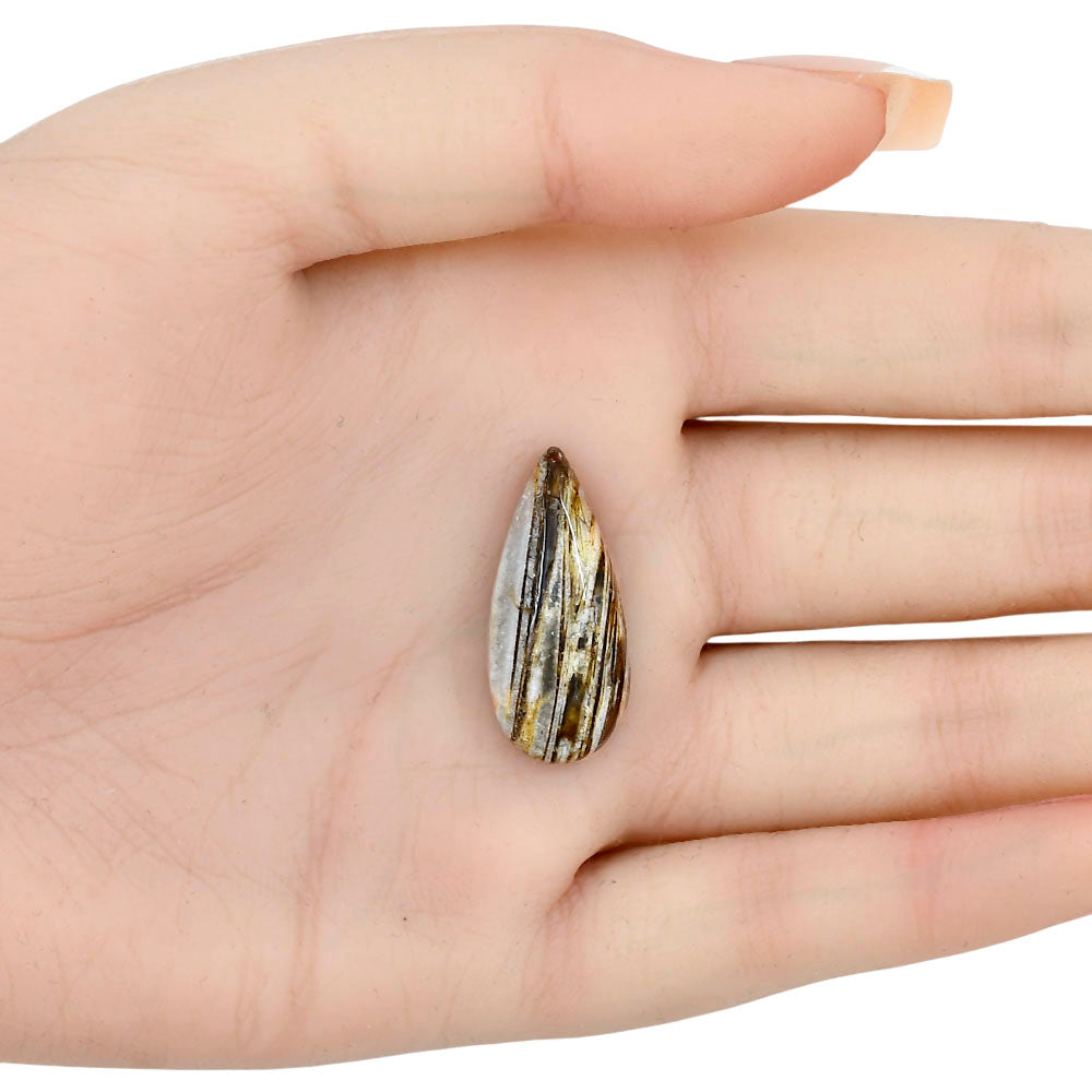 Stick Agate 27.3x12.34x6 mm Pear Gemstone LS01249-16