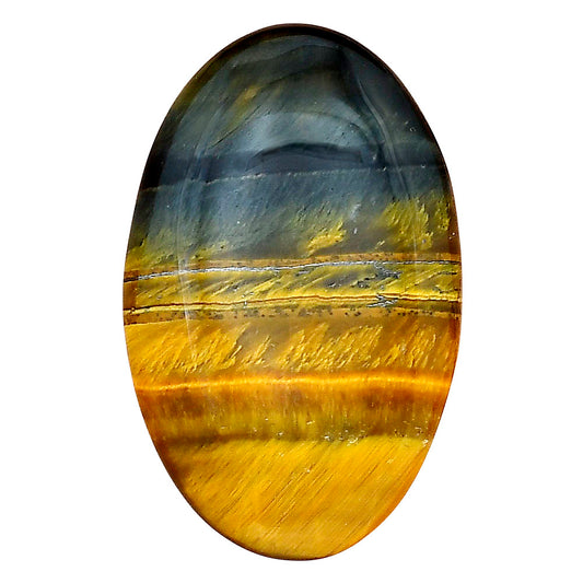 Blue Tiger Eye 35x22x5.5 mm Oval Gemstone LS01253-17