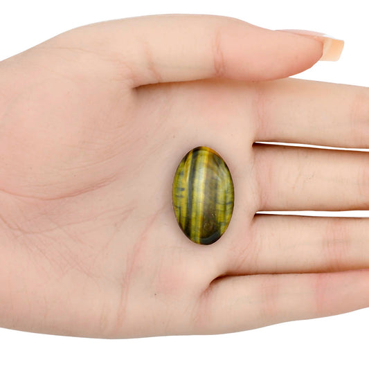 Blue Tiger Eye 27x17x5.5 mm Oval Gemstone LS01258-17