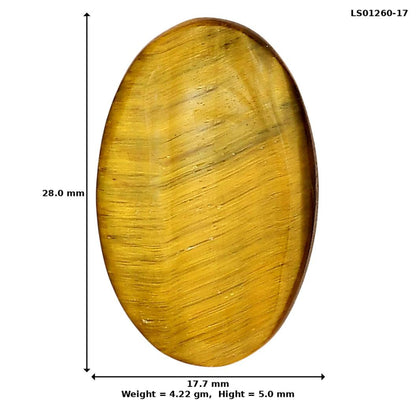 Blue Tiger Eye 28x17.7x5 mm Oval Gemstone LS01260-17