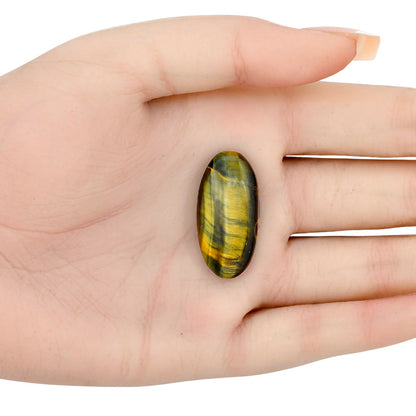 Blue Tiger Eye 31x15.1x7 mm Oval Gemstone LS01262-17
