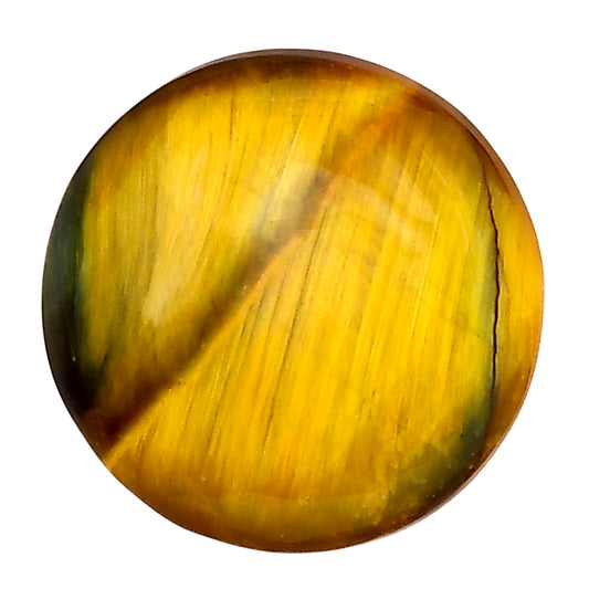 Blue Tiger Eye 22.15x22.15x5.5 mm Round Gemstone LS01263-17